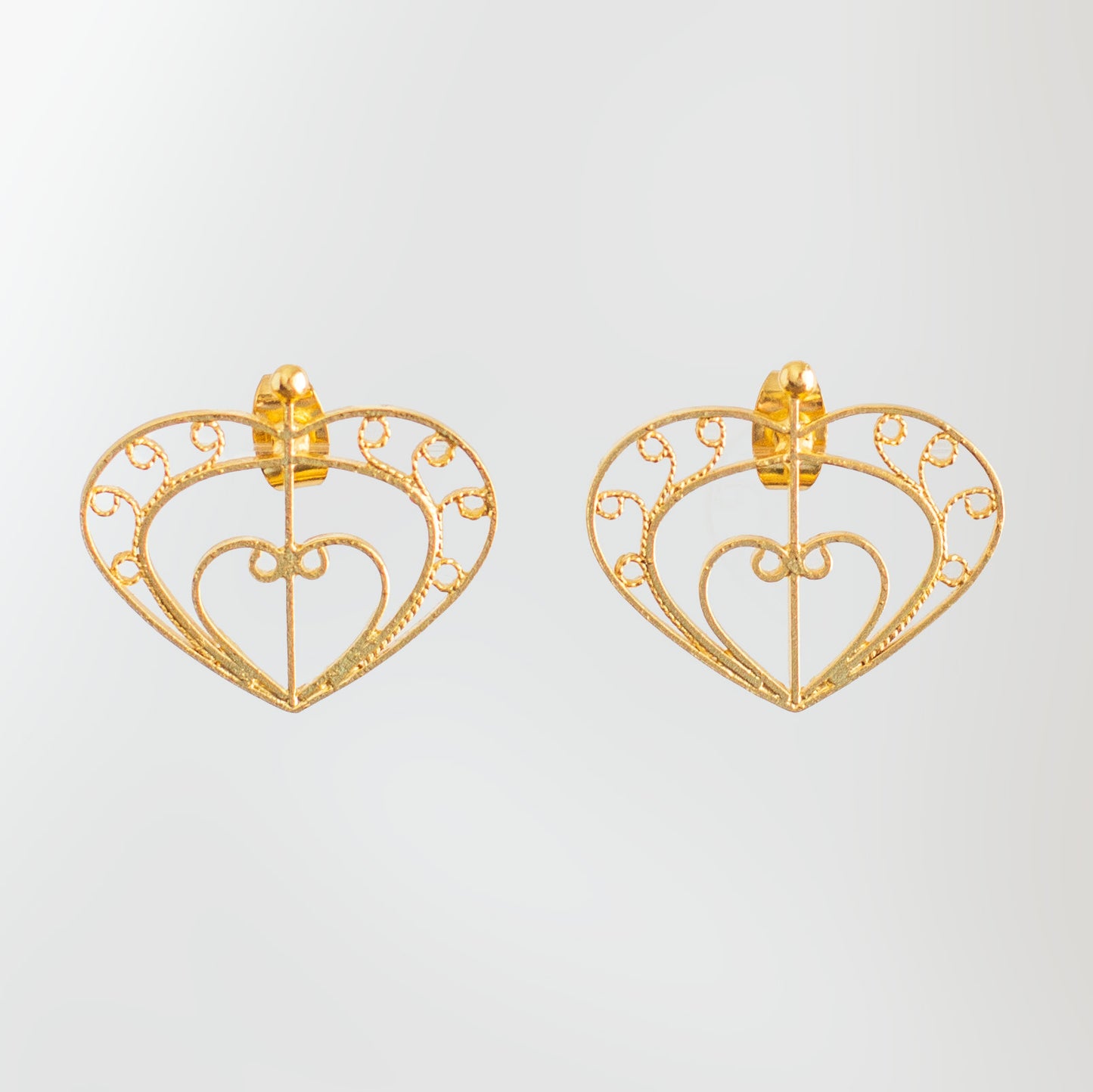 Aretes Latido Iraca Pequeños en Filigrana