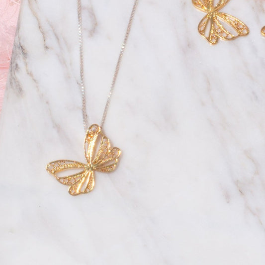 Gargantilla Mini Mariposa en Filigrana