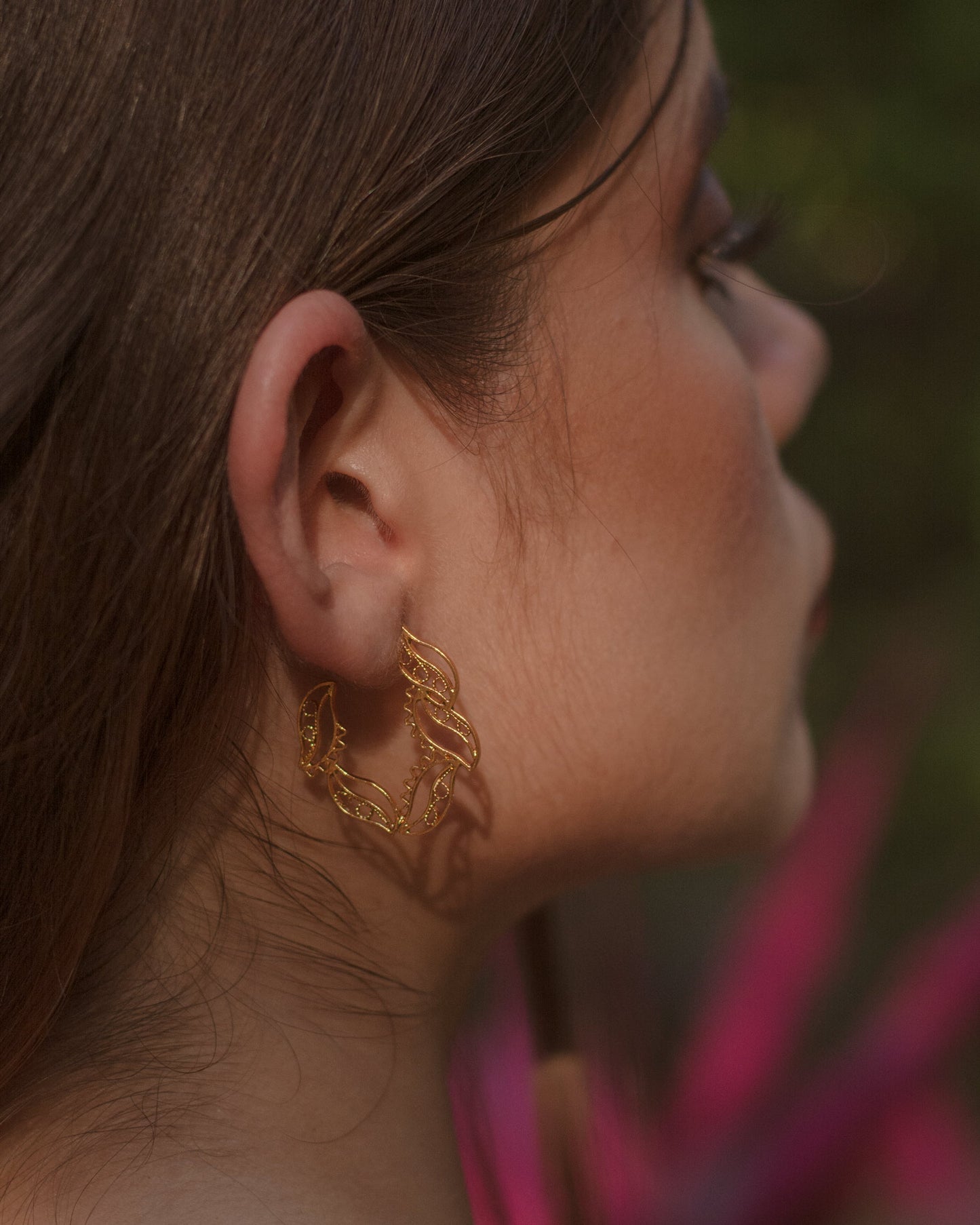 Aretes Candonga Charis Mini en Filigrana