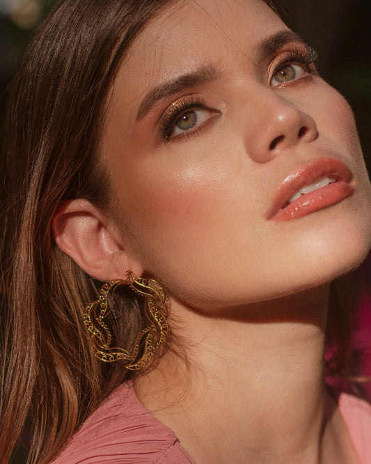 Aretes Noi en Filigrana