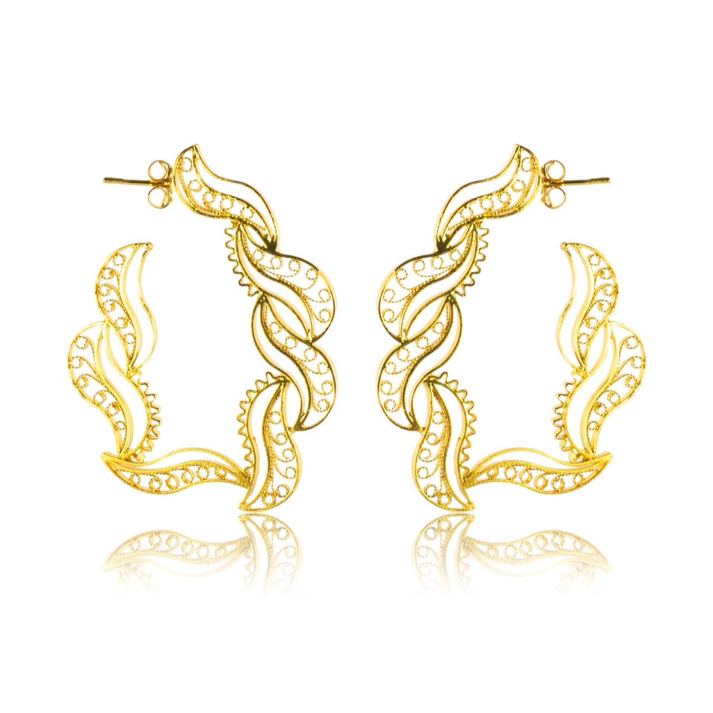Aretes de filigrana momposina en plata . Parte de la colección FW'19 ELYSIA,Filigree Jewelry. #IAMDAILA.