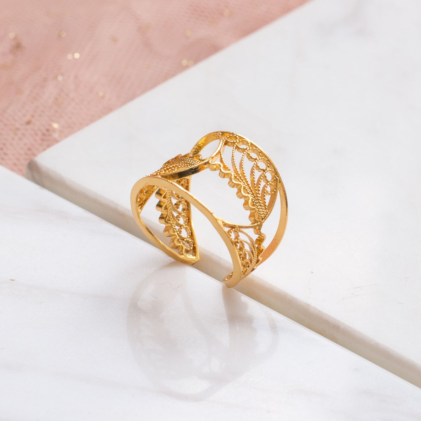 Anillo Iris en Filigrana