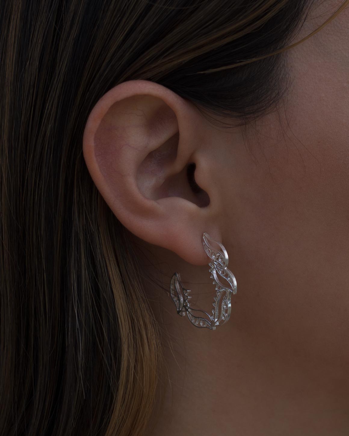 Aretes Candonga Charis Mini en Filigrana