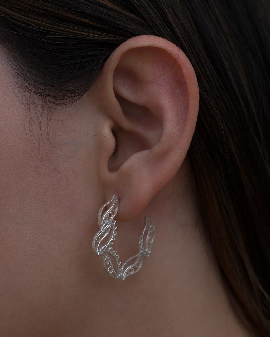 Aretes Candonga Charis Mini en Filigrana