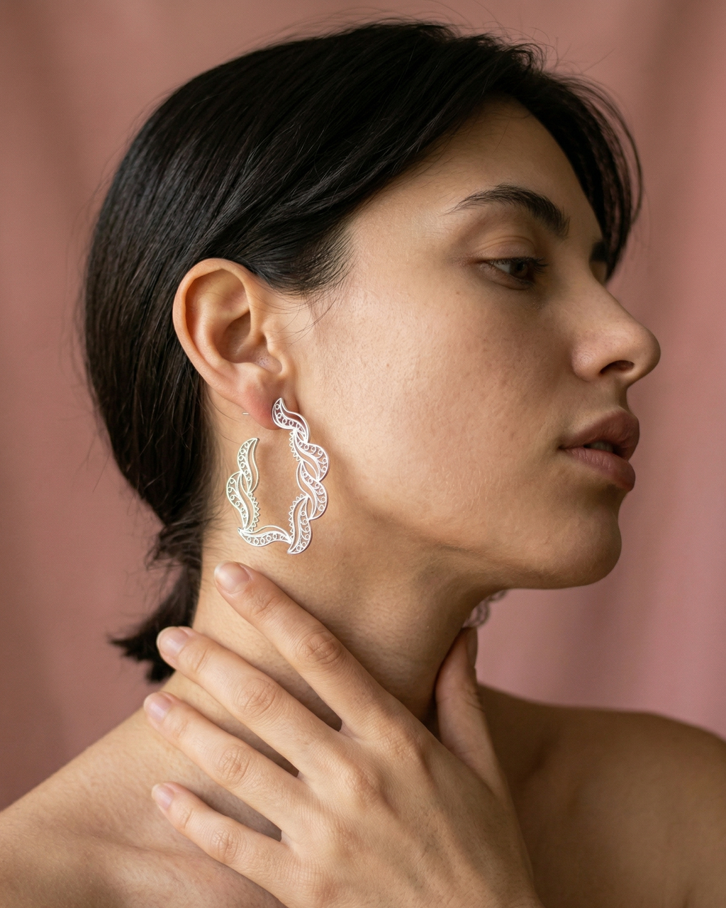 Pendientes aro Charis en Filigrana