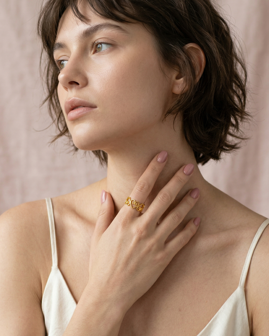 Anillo Corazones en Filigrana de Mompox