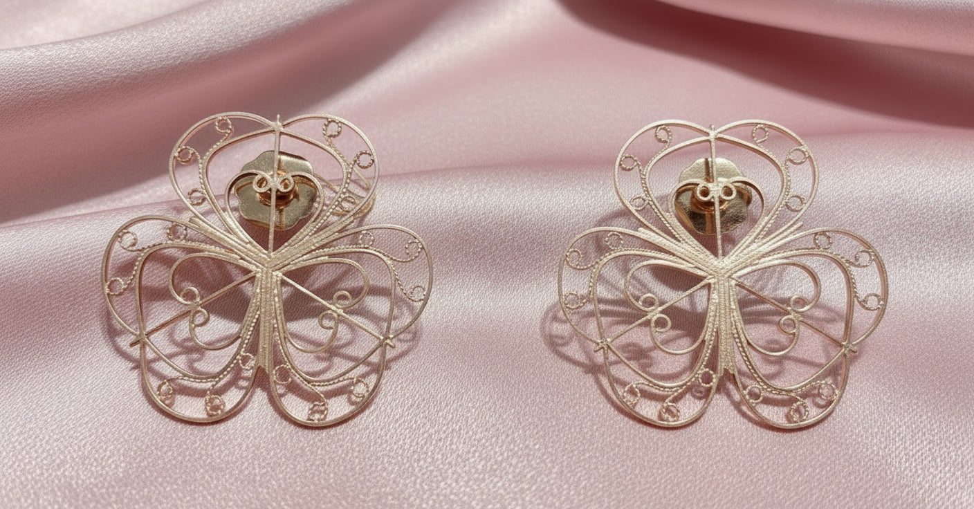 ARETES TREBOL LATIDO IRACA