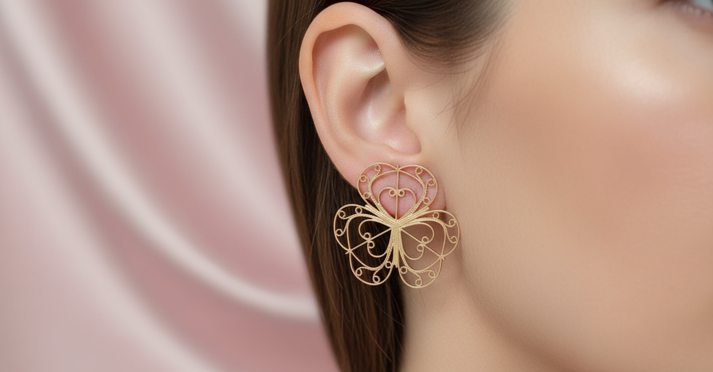 ARETES TREBOL LATIDO IRACA