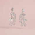 Pendientes Percha de Mariposa Alada en Filigrana