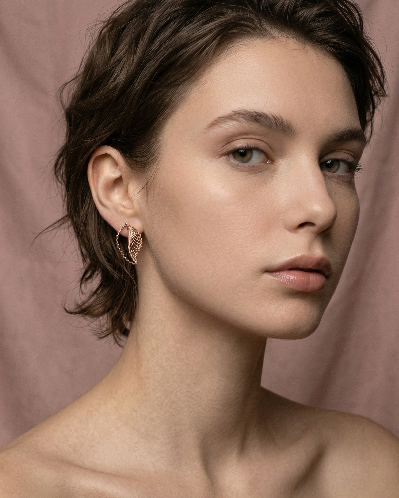 Aretes Topo Marely en Filigrana