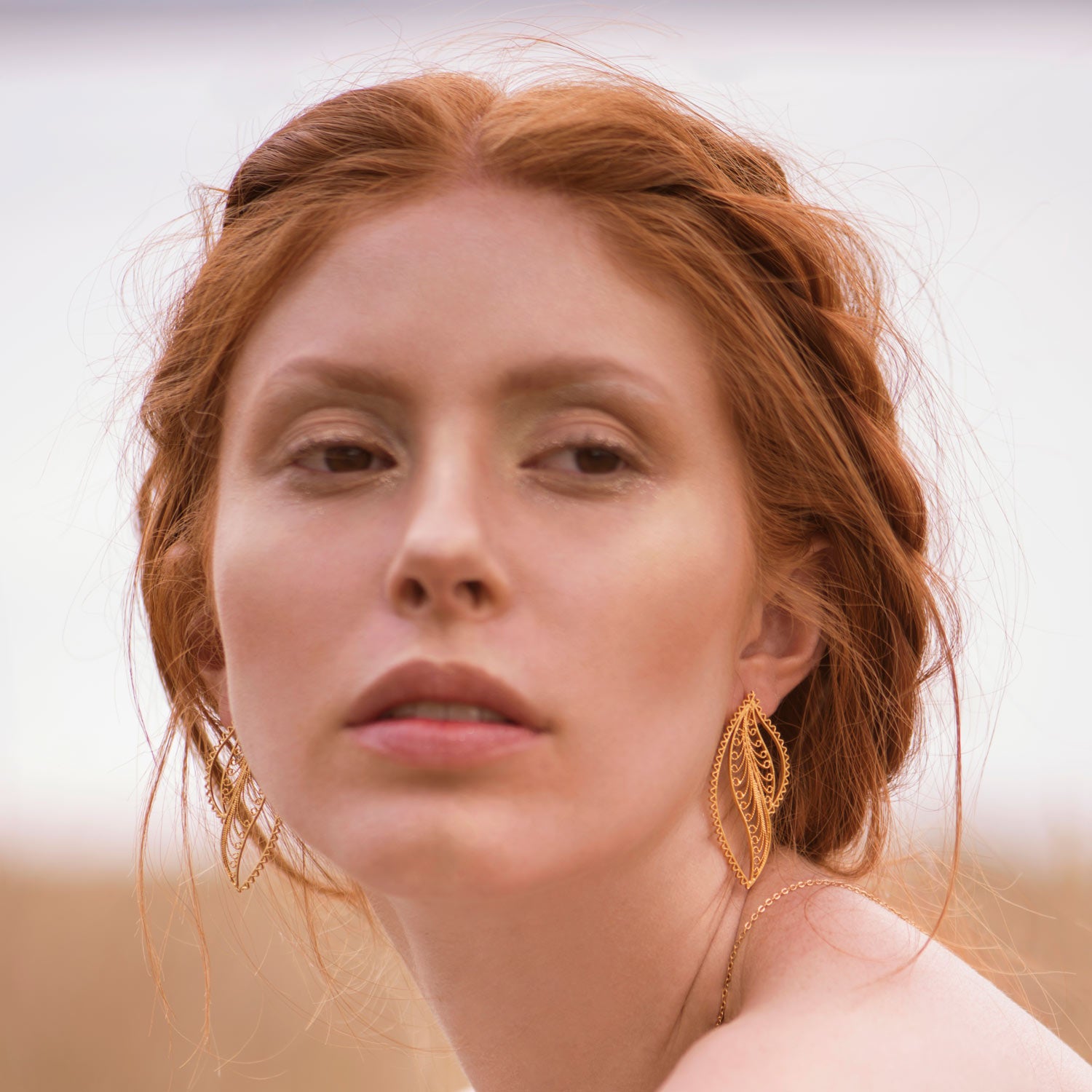 Aretes de Filigrana Momposina en Plata chapados en Oro de 24 kilates. Filigree Jewelry #IAMDAILA