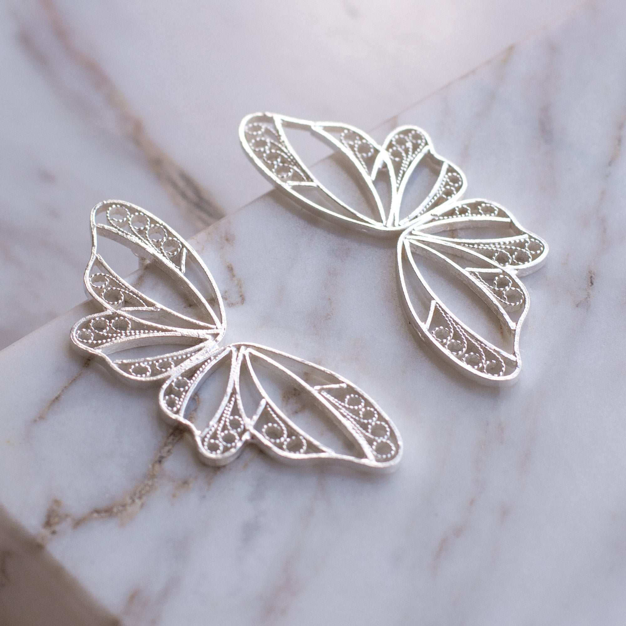 Pendientes Mariposa Alada en Filigrana Pequeños