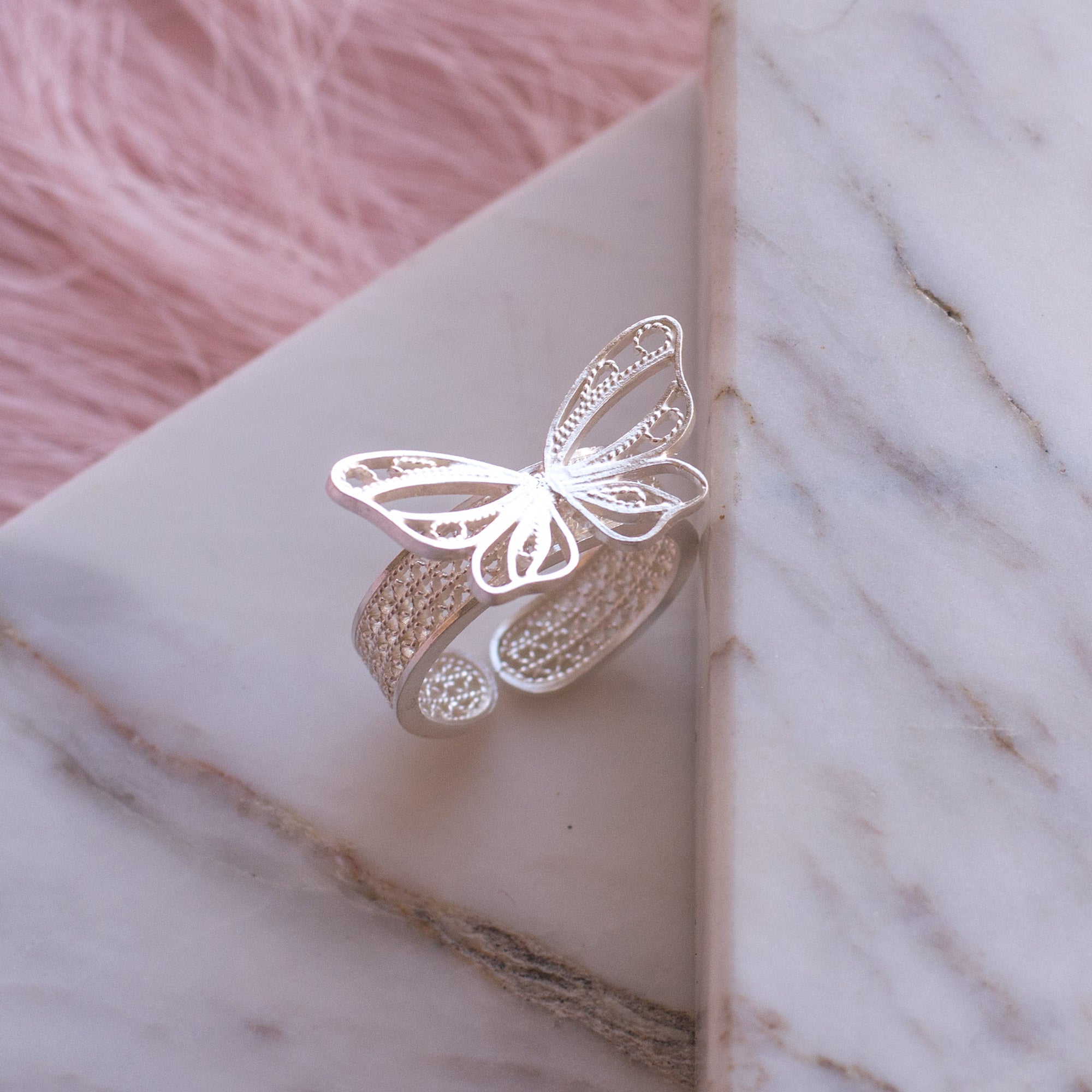 Anillo Mariposa en Filigrana