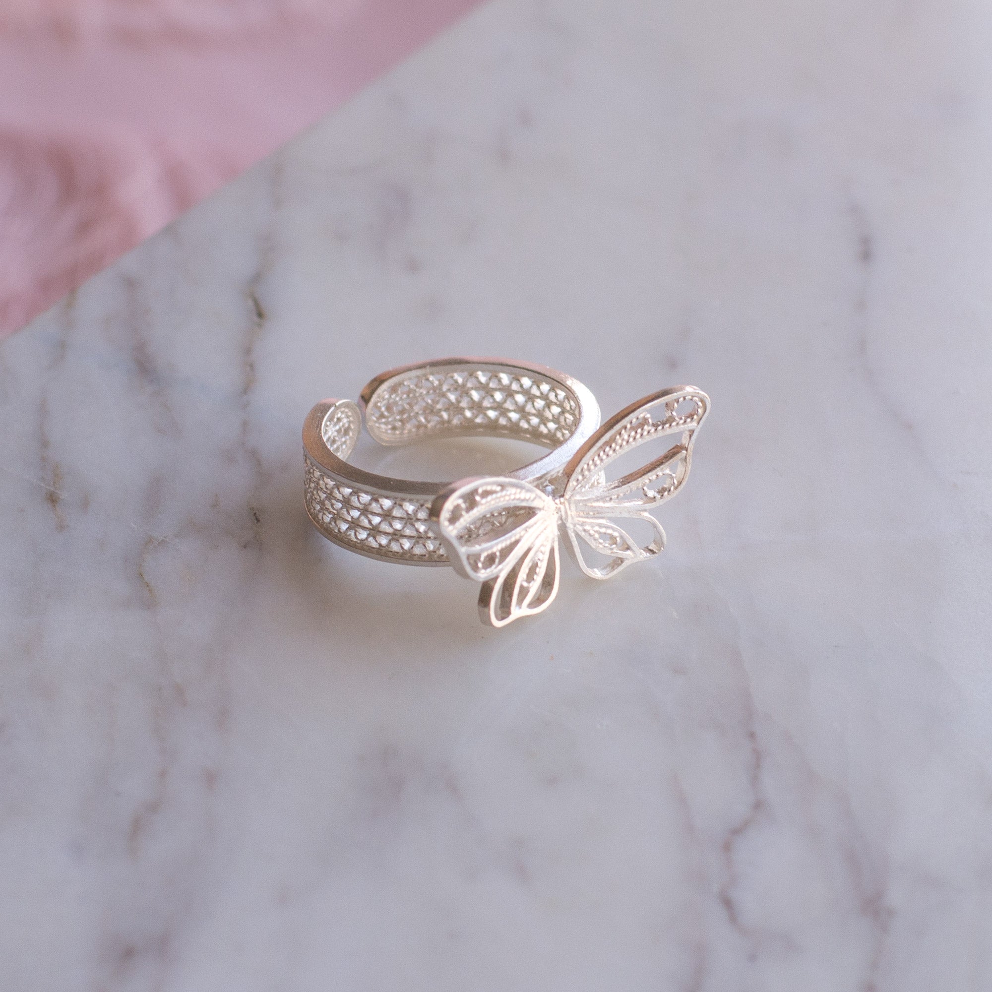 Anillo Mariposa en Filigrana