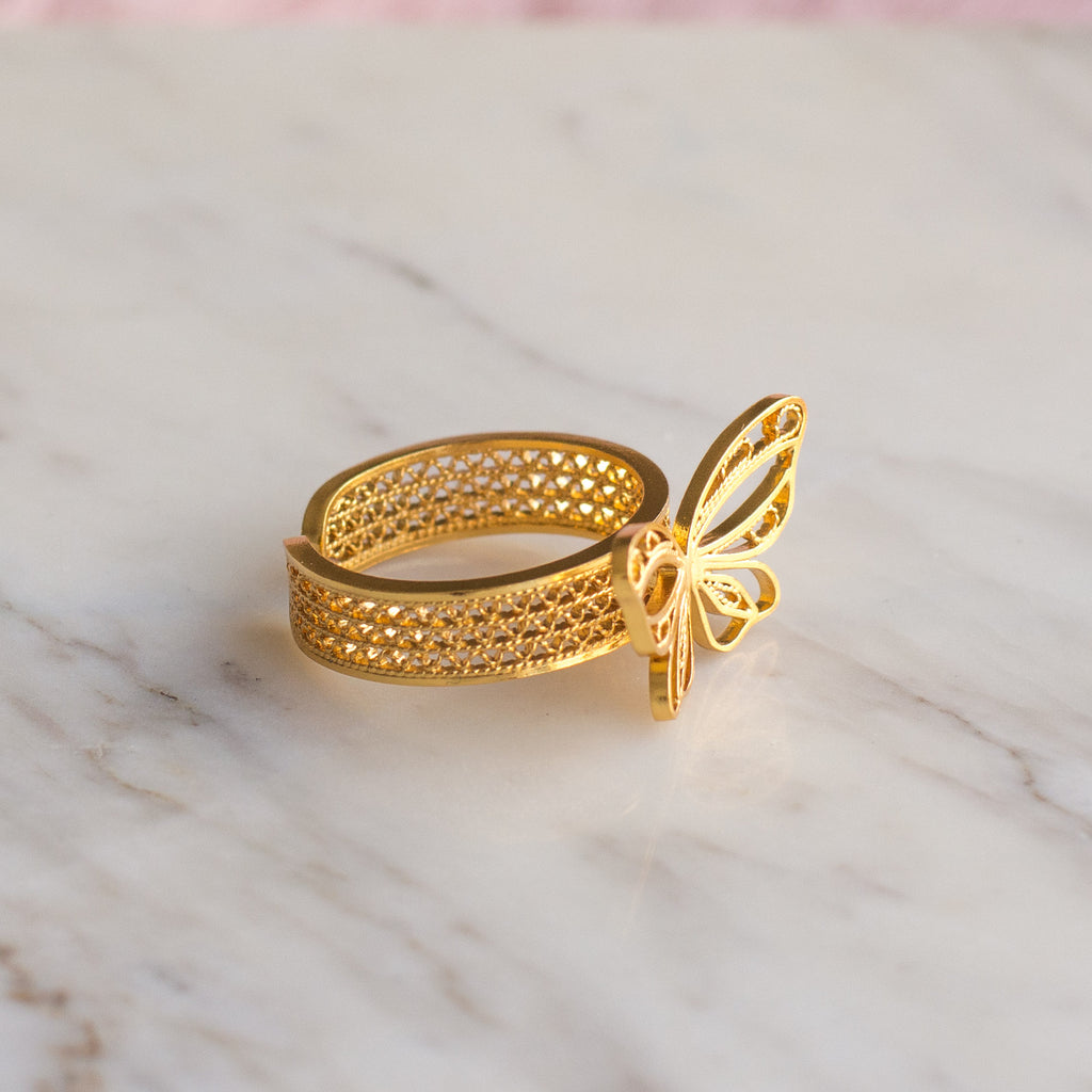 Anillo Mariposa en Filigrana