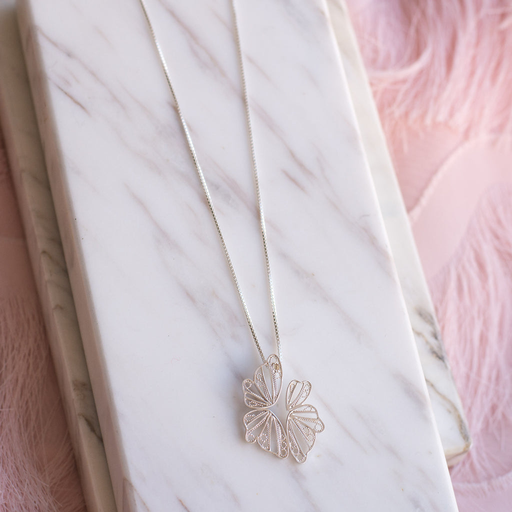 Collar Gargantilla Alas de Mariposa en Filigrana de Mompox