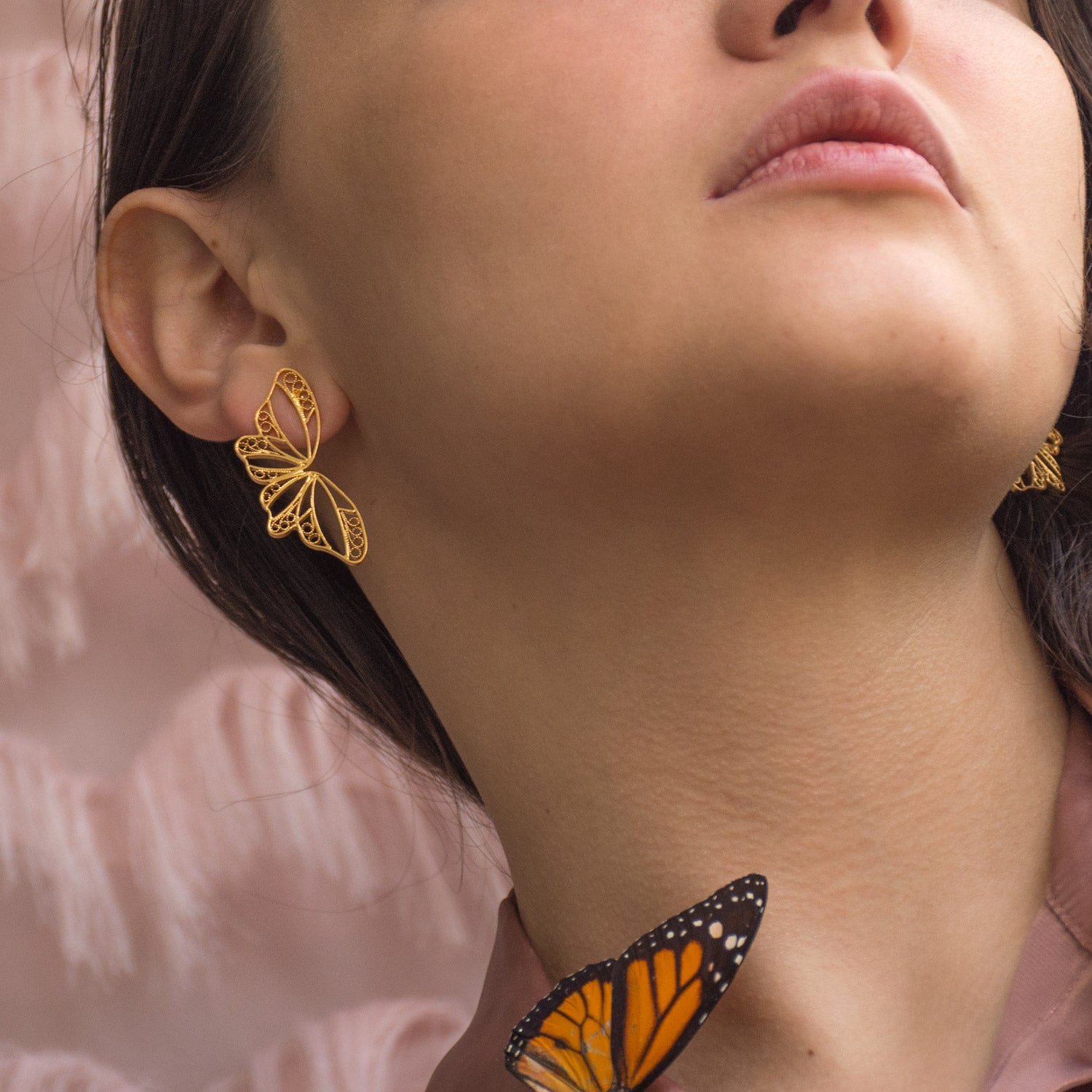 Pendientes Mariposa Alada en Filigrana Pequeños