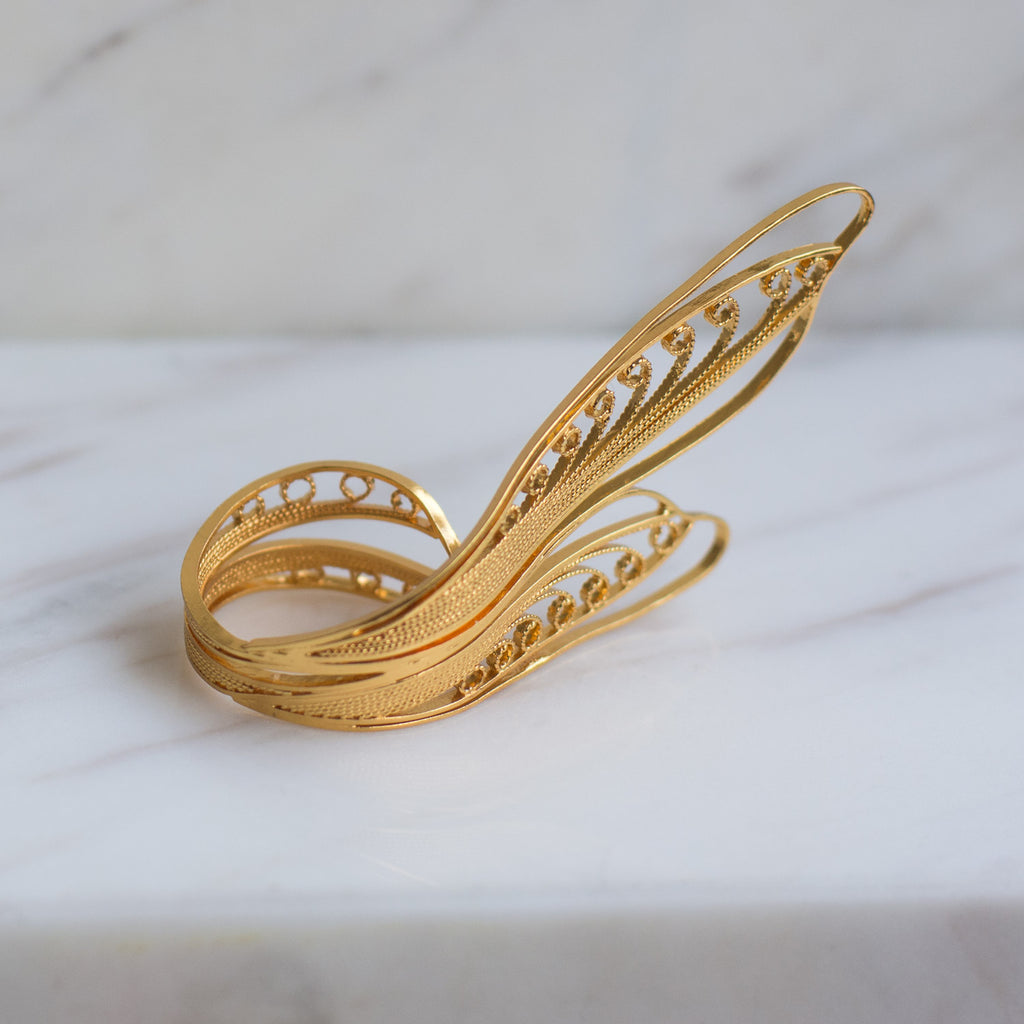 Anillo Viento de Mariposa en Filigrana