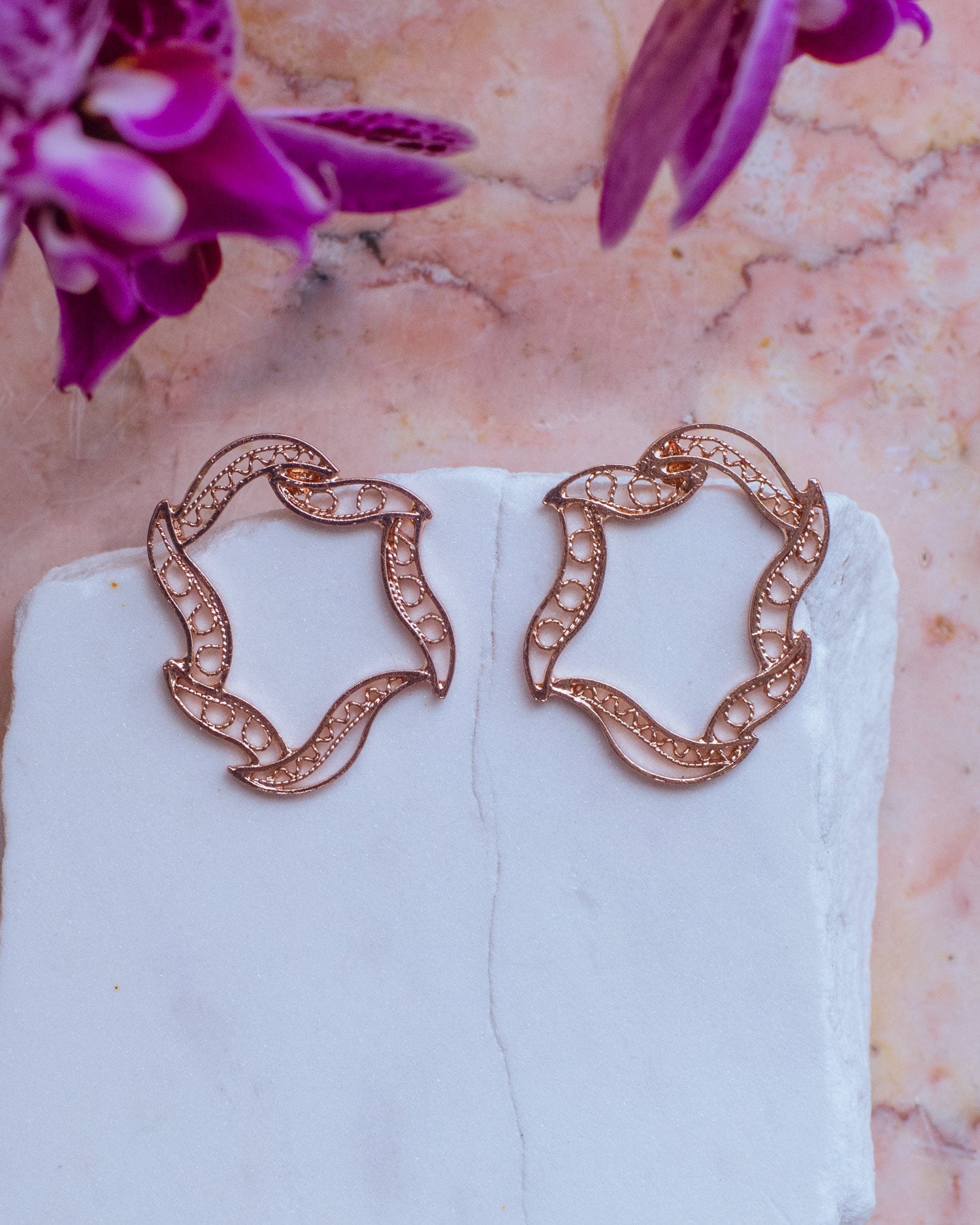 Aretes Topo Elie Mini en Filigrana