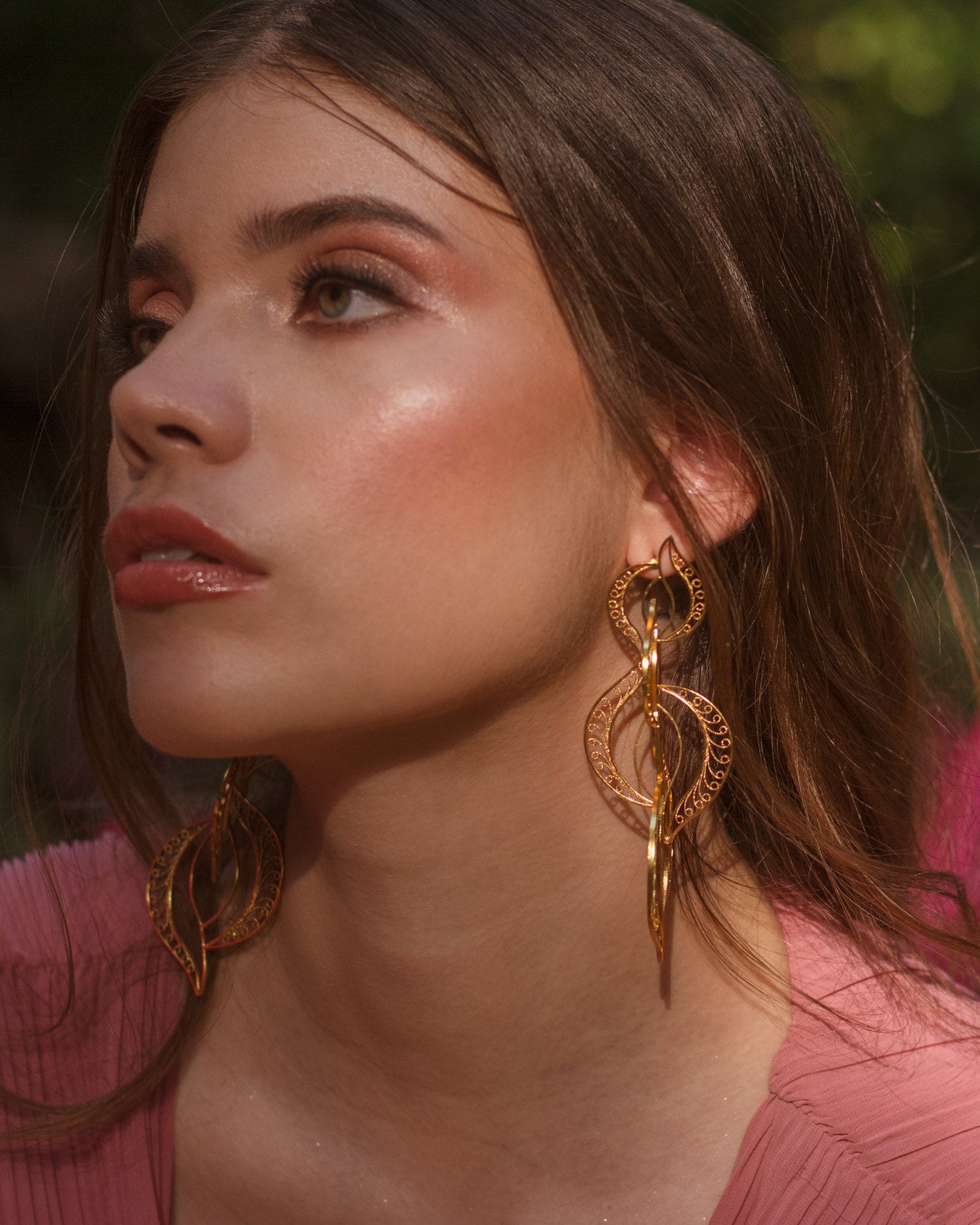 Aretes Artemis en Filigrana