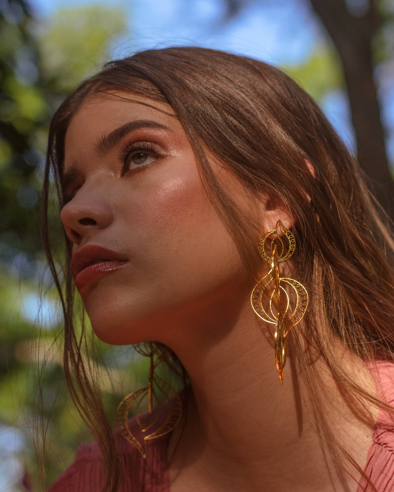 Aretes Artemis en Filigrana