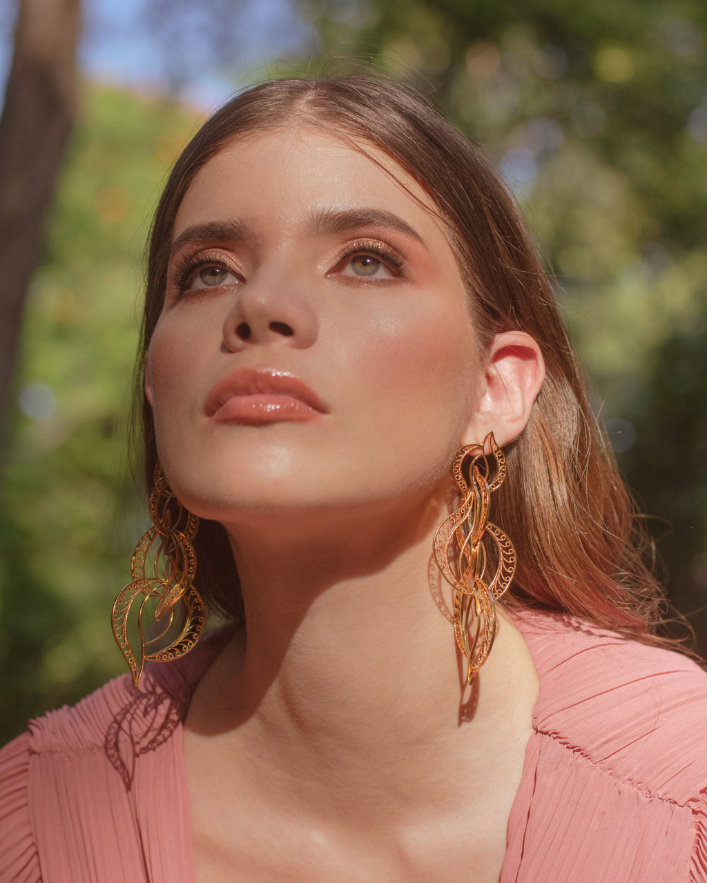 Aretes Artemis en Filigrana