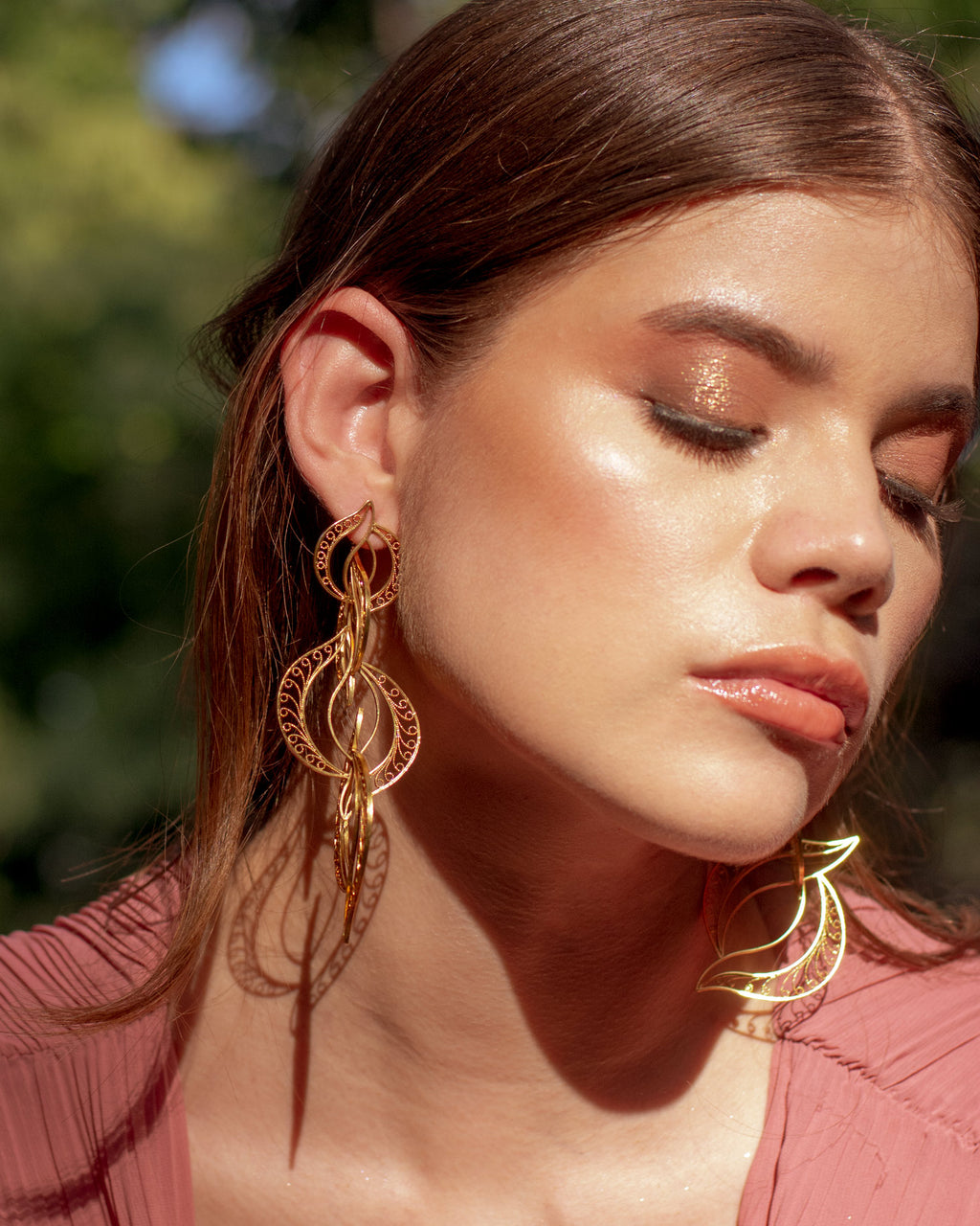 Aretes Artemis en Filigrana