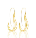 Aretes de filigrana momposina en plata chapados en oro de 24 kilates. Parte de la colección FW'19 ELYSIA,Filigree Jewelry. #IAMDAILA