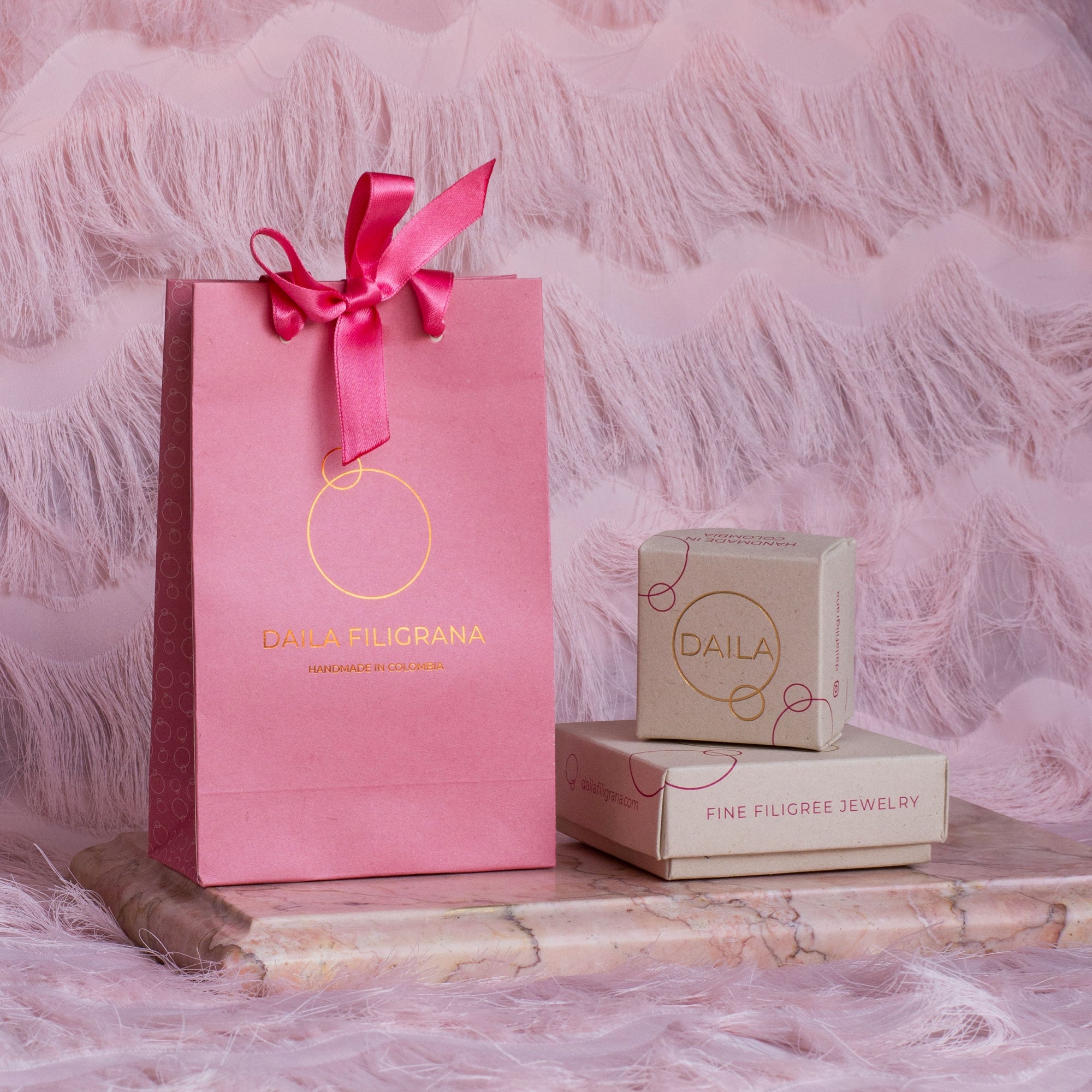 Aretes Topo Rhea en Filigrana