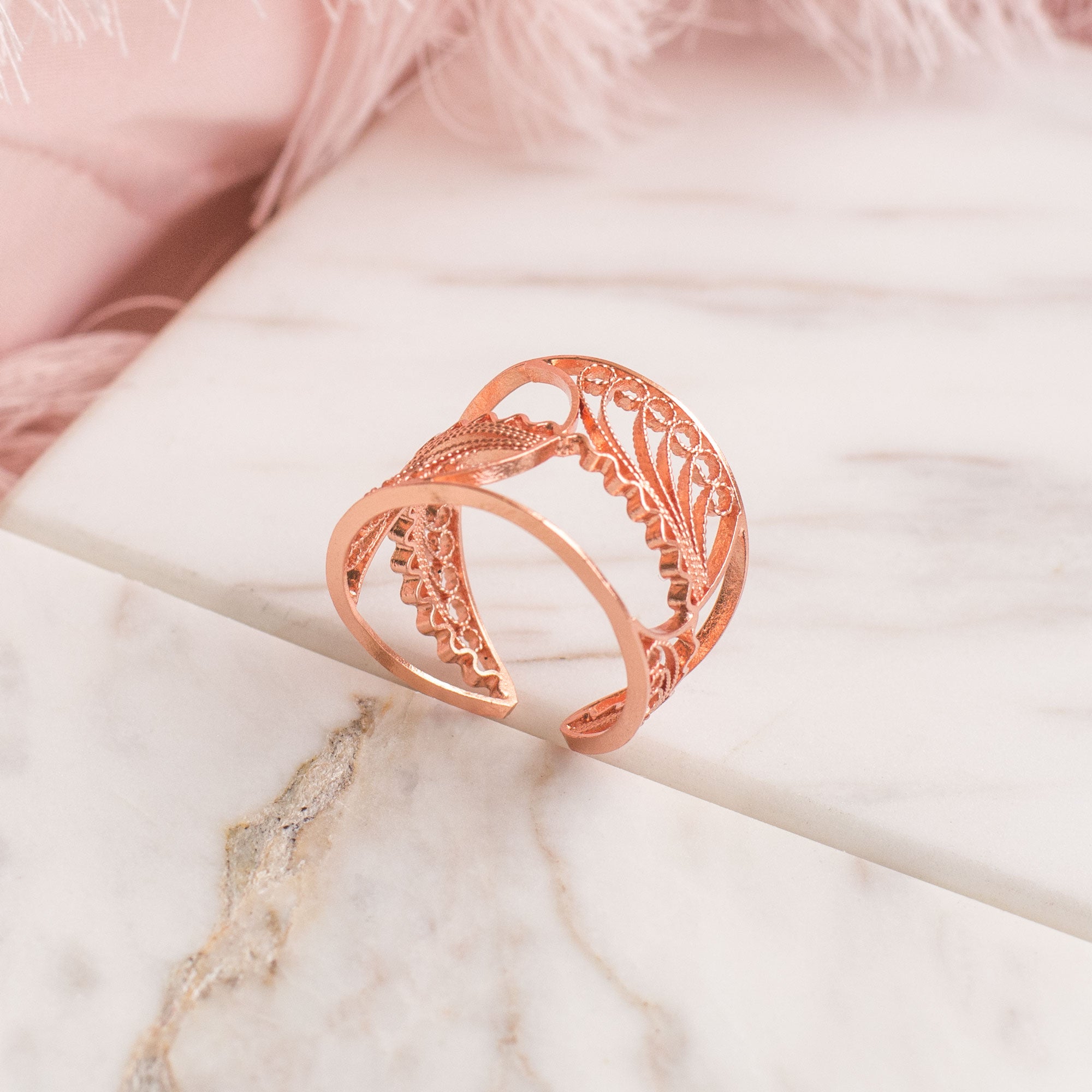 Anillo Iris en Filigrana