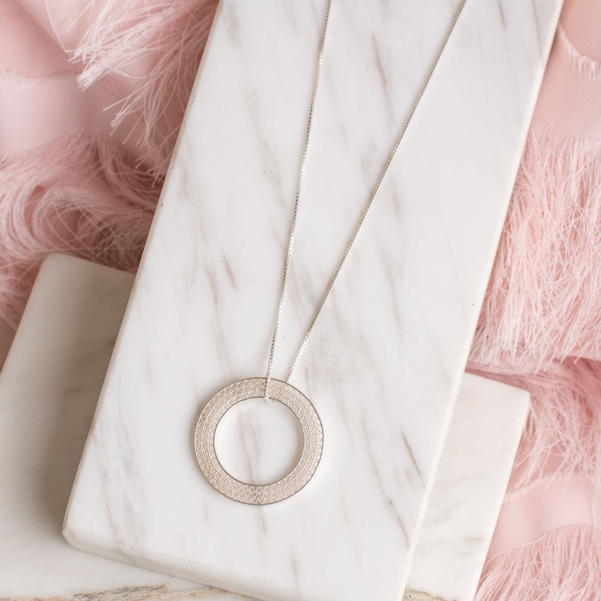 Collar Zig Zag Aro en Filigrana