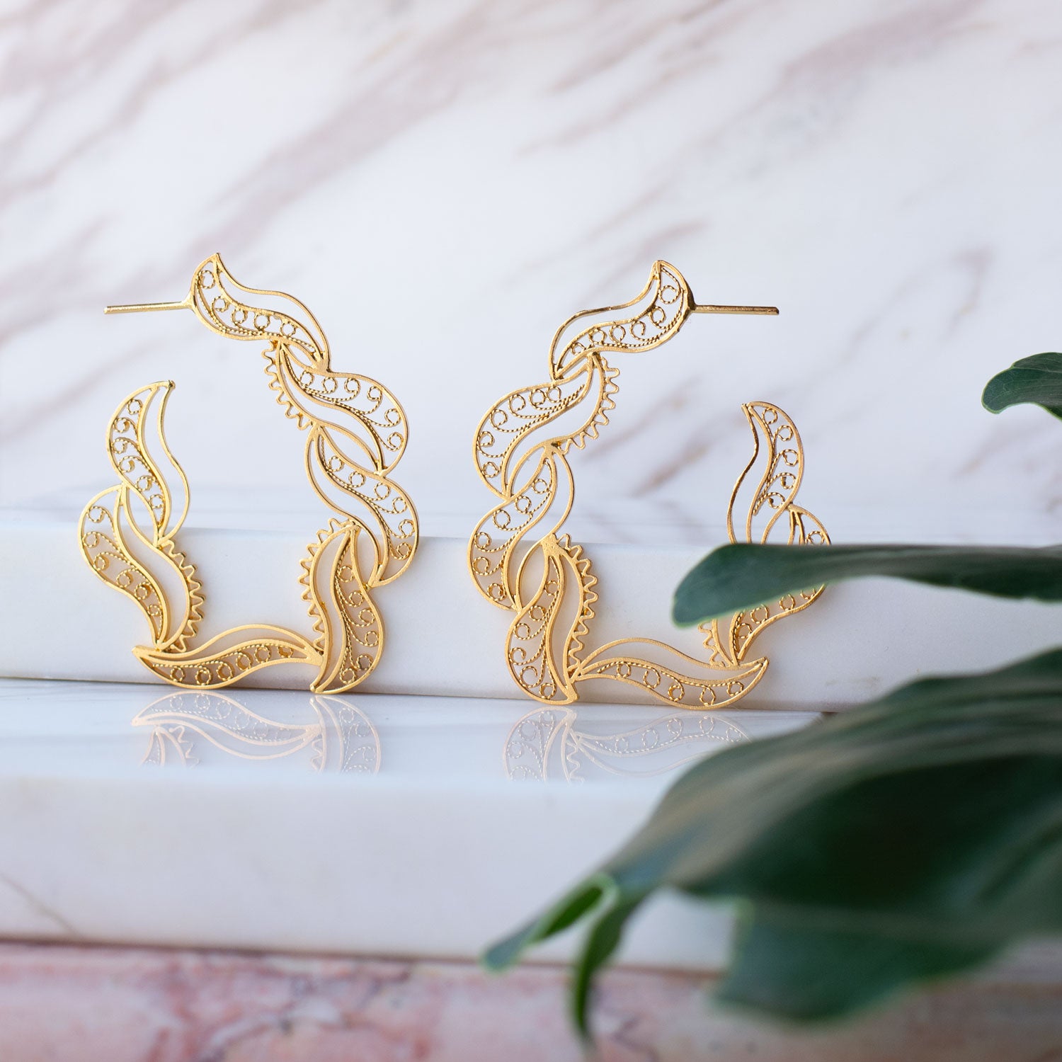 Aretes de filigrana momposina en plata . Parte de la colección FW'19 ELYSIA,Filigree Jewelry. #IAMDAILA.