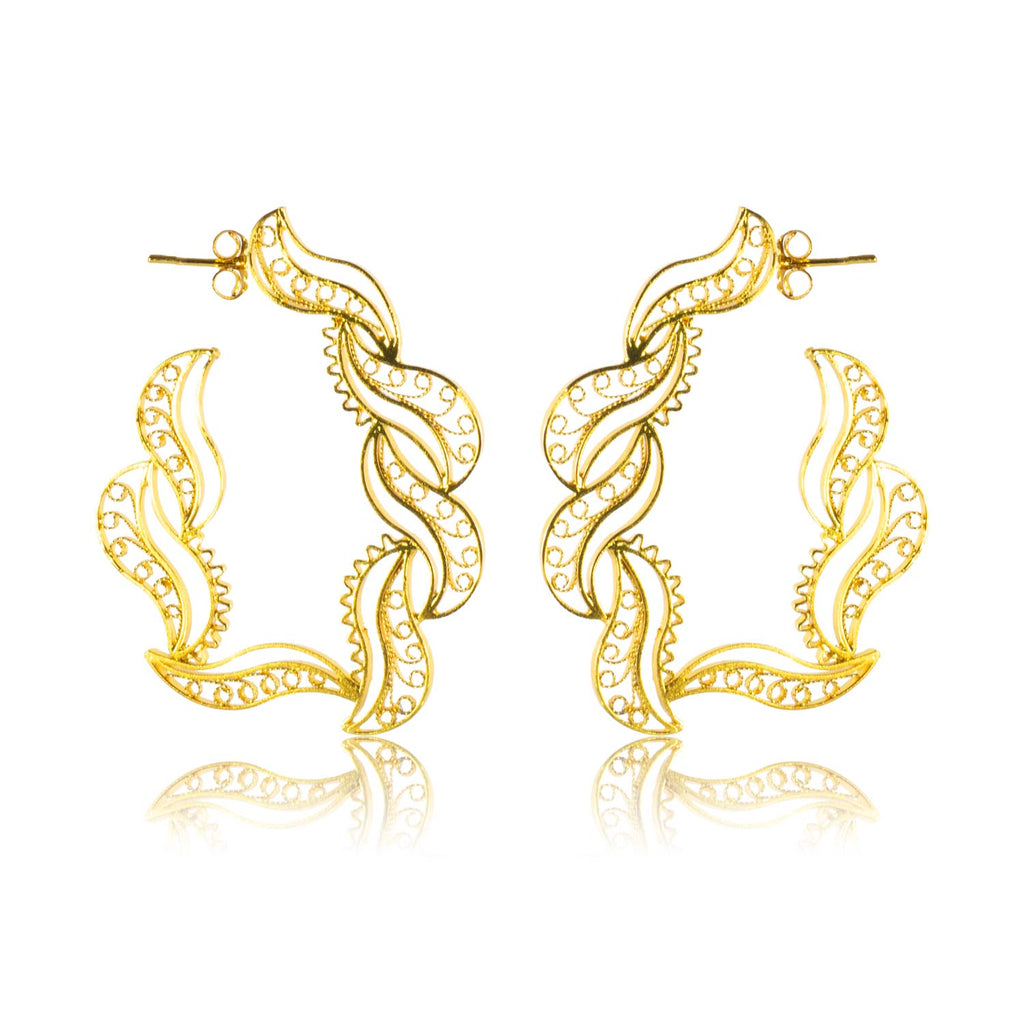 Aretes de filigrana momposina en plata . Parte de la colección FW'19 ELYSIA,Filigree Jewelry. #IAMDAILA.