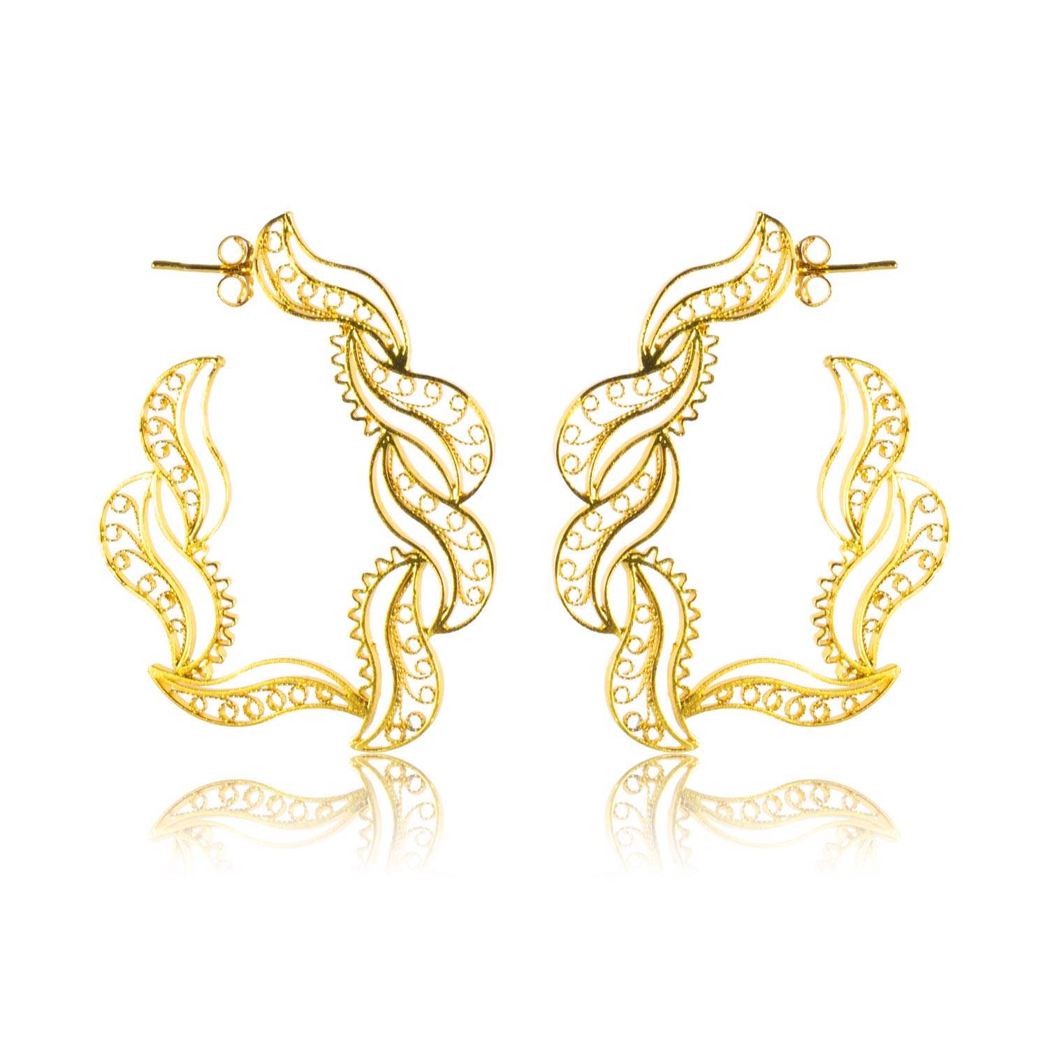 Aretes de filigrana momposina en plata . Parte de la colección FW'19 ELYSIA,Filigree Jewelry. #IAMDAILA.