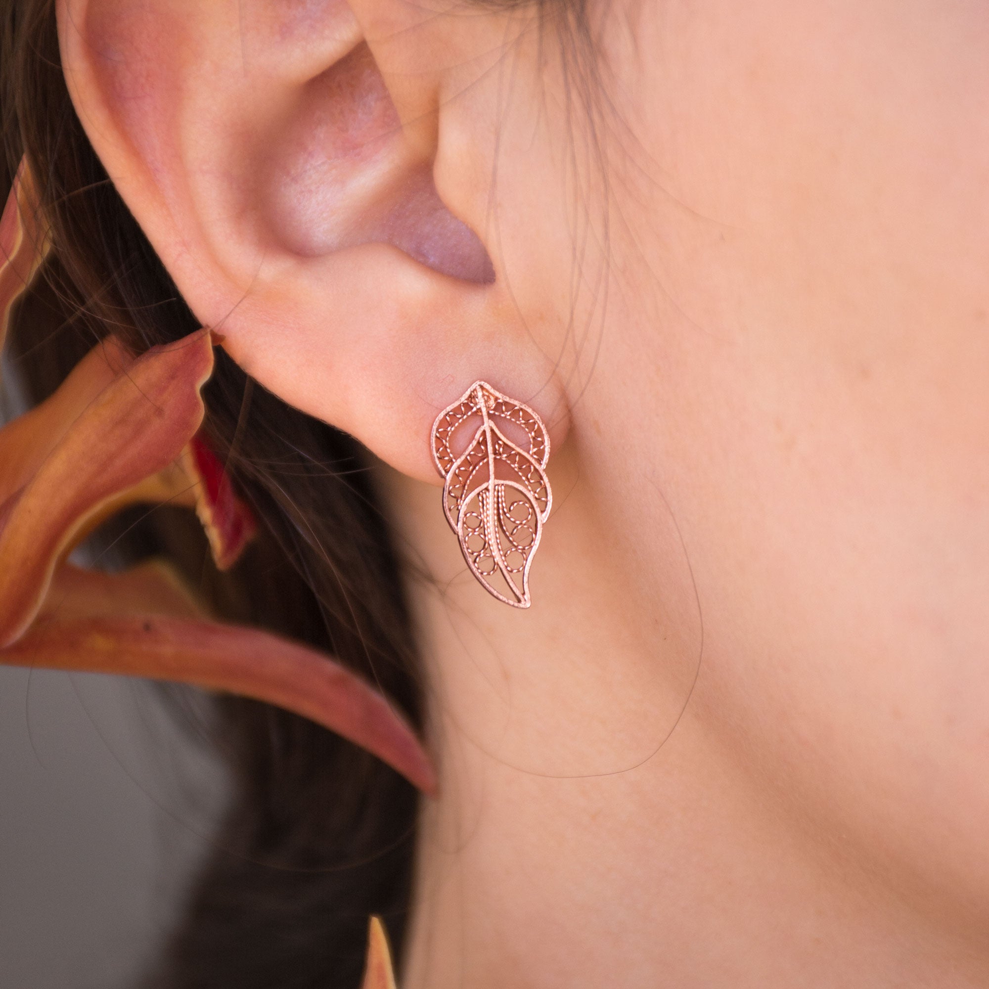 Aretes Topo Apate en Filigrana