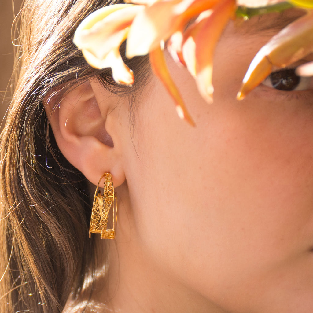 Aretes Candonga Iris en Filigrana