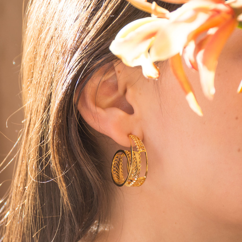 Aretes Candonga Iris en Filigrana