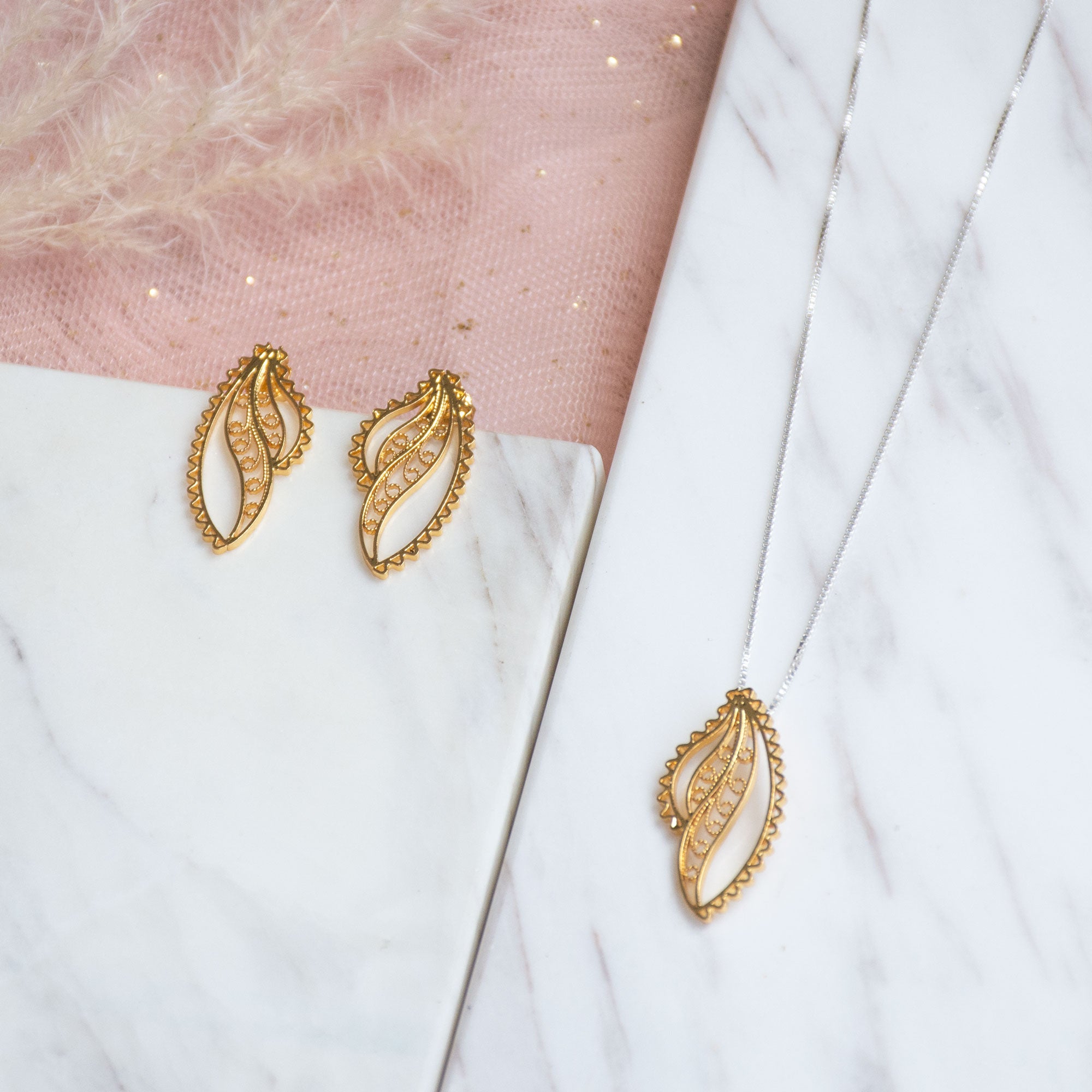 Aretes Topo Hebe Mini en Filigrana