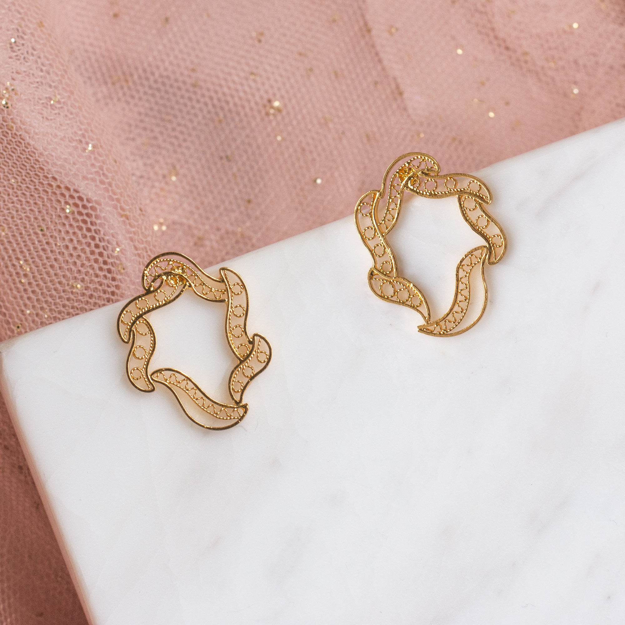 Aretes Topo Elie Mini en Filigrana