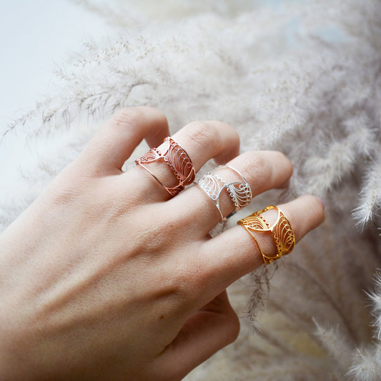 Anillo Iris en Filigrana